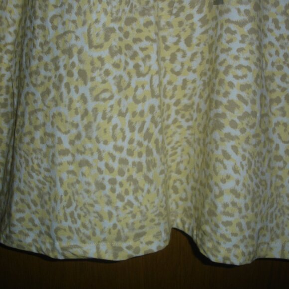 NWT WOMEN'S GLORIA VANDERBILT PULLOVER COTTON BLOUSE/TOP-SIZE L-YELLOW/BROWN - Picture 5 of 16